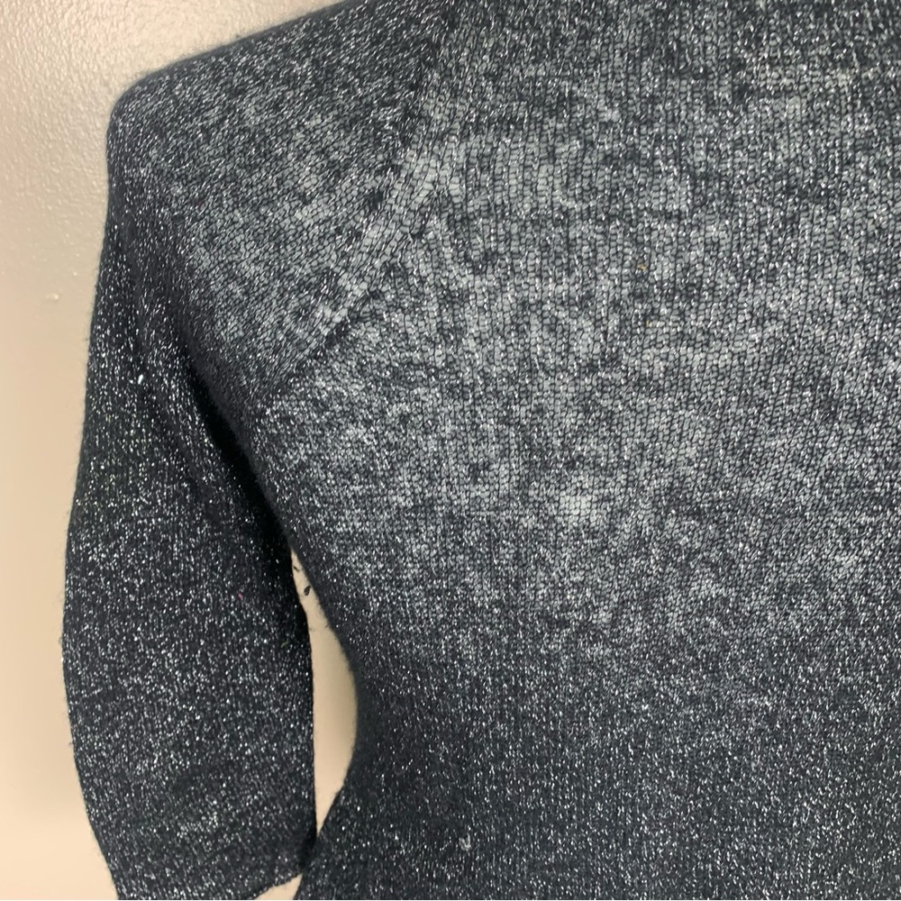 Roberto Collina Per Ships Italy Cashmere Cardigan Bolero Metallic Knit - Picture 6 of 13